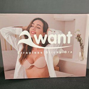 Awant Sticky Bra Reusable Adhesive Strapless Backless Invisible Push Up Self